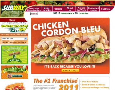 サブウェイ、マクドナルドを世界店舗数で抜く