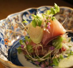 神楽坂の懐石料理店、NYで約20年にわたり 腕をふるってきた料理長が考案した キュイジーヌコース(全9品 ...